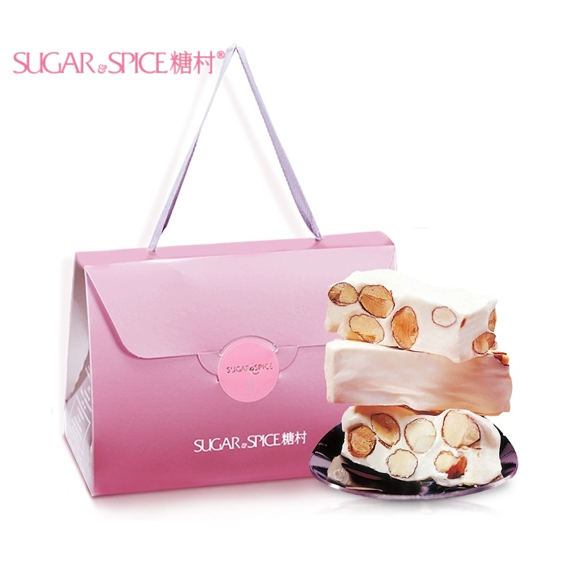 台湾原装进口特产糖村法式杏仁牛轧糖400g 糖果零食伴手礼盒