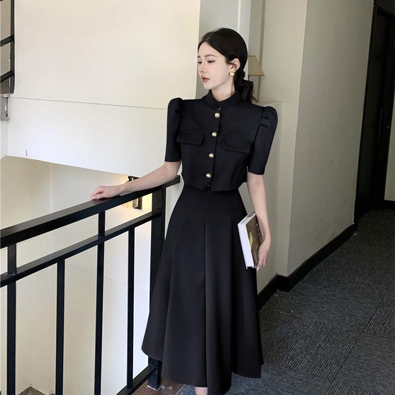 气质名媛小香风套装裙女2025夏季新款轻熟御姐风设计感连衣裙显瘦