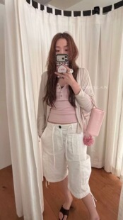 AKskylan韩系休闲天丝莱赛尔针织开衫女2026夏季外搭薄款防晒上衣