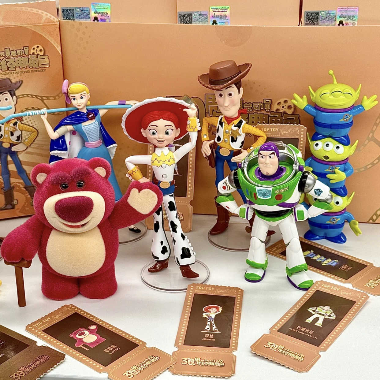 正版TOPTOY玩具总动员30周年经典角色系列盲盒手办潮玩礼物摆件