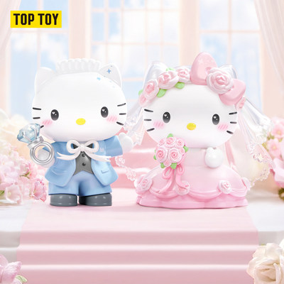 TOPTOY凯蒂猫婚礼盲盒七夕礼物
