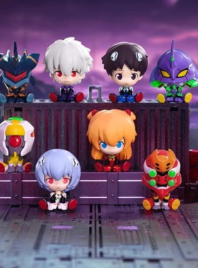正版TOPTOY新世纪福音战士MINI坐坐萌粒系列EVA初机号潮玩礼物