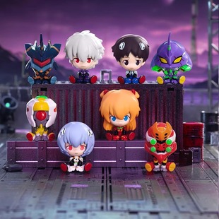 正版TOPTOY新世纪福音战士MINI坐坐萌粒系列EVA初机号潮玩礼物