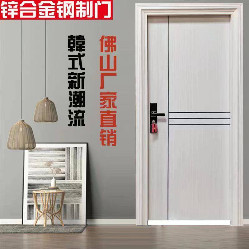 新款锌合金房间门单门家用防盗卧室门出租屋房间门全套房门工程门
