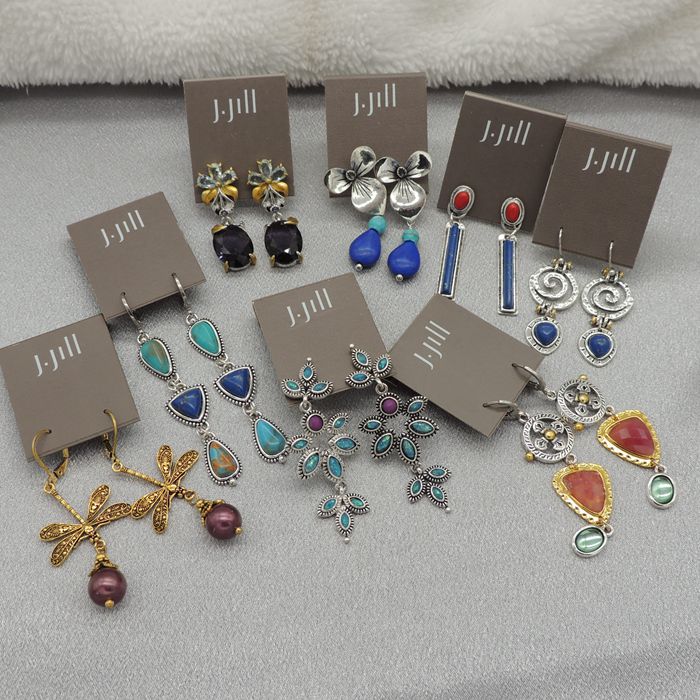 新款青岛欧美时尚百搭气质质感复古青金石耳钉耳环Q26没卡片