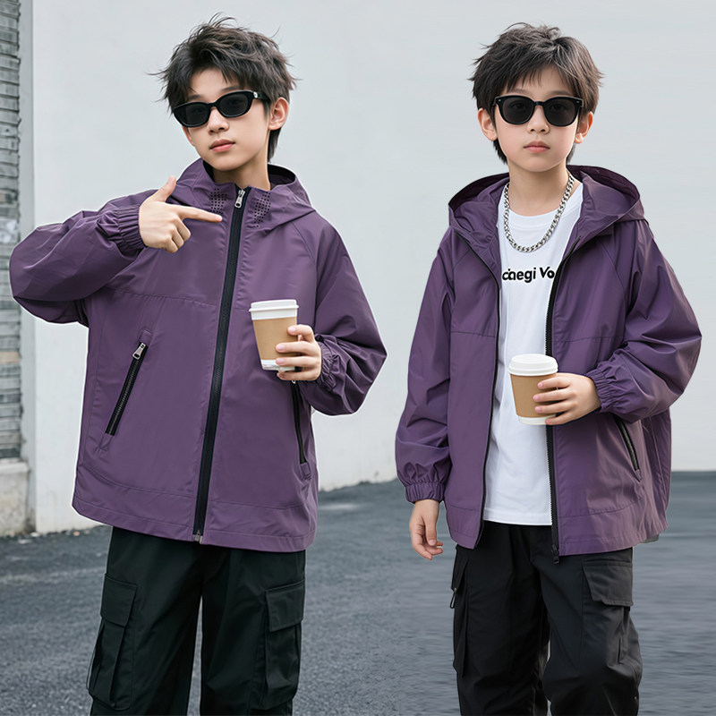 2025新款儿童外套冲锋衣防风防水