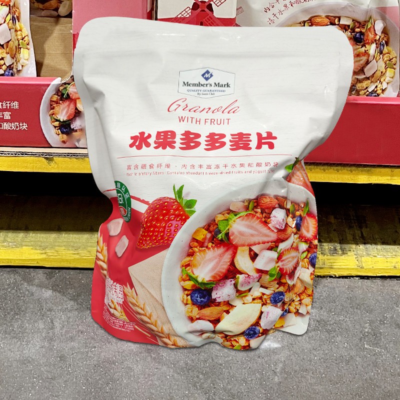 山姆代购 MM水果多多麦片1kg 营养早餐冻干 即食牛奶冲泡酸奶拌