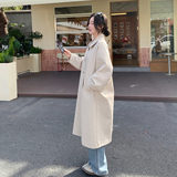 8825-P185-K298中长款翻领单排扣风衣2026春，女装风衣，2C033