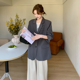 3960-P135-K208(包)黑色灰色2026春季新款西装外套，女装西装，2C033