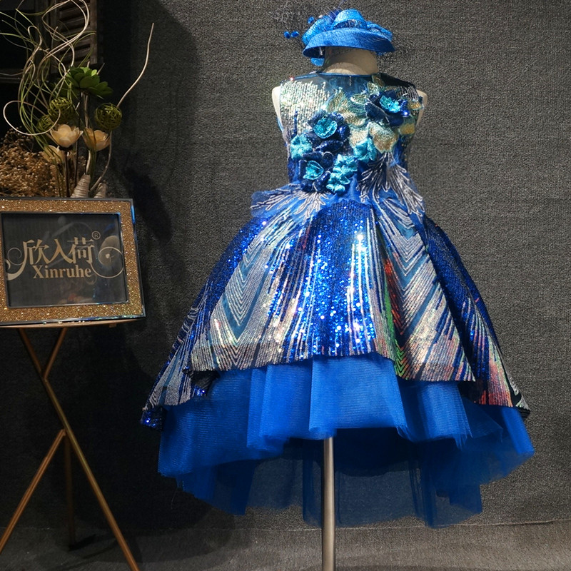 蓬蓬裙欣入荷儿童礼服花童表演