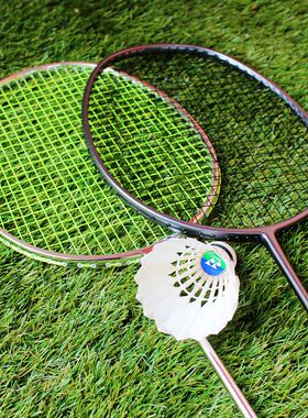 限量4U耐用双打训练比赛高弹进攻利器全碳素电镀亮光羽毛球拍单支