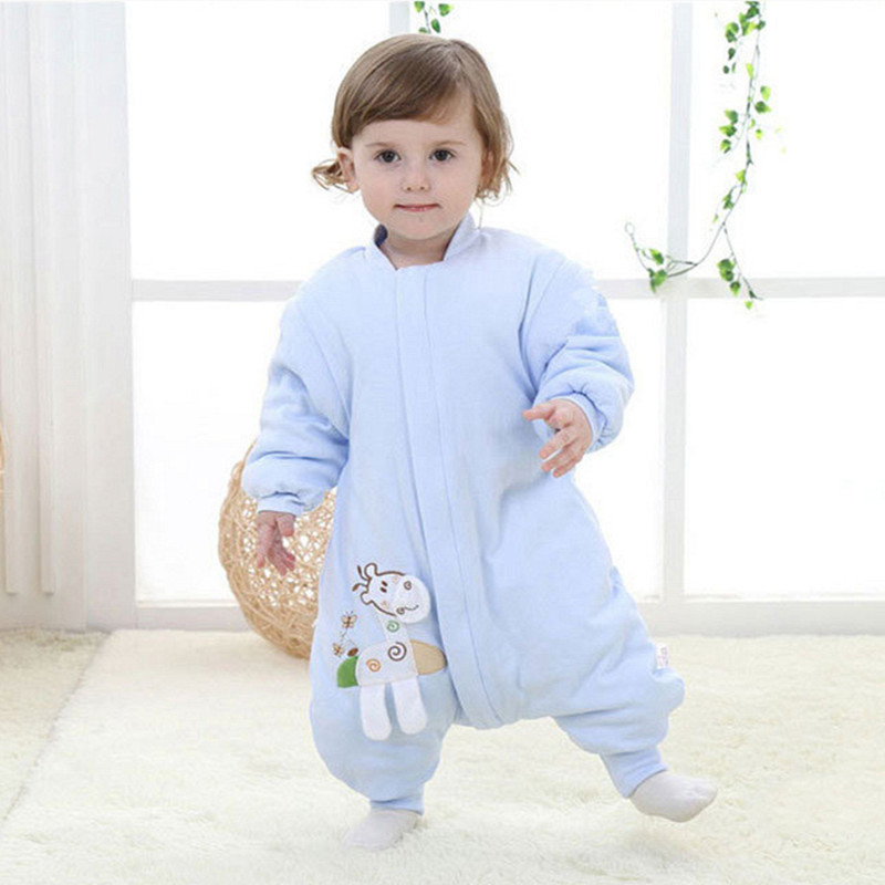 三拉链式彩棉分腿可拆袖婴儿睡袋冬季加厚新生儿童宝宝防踢被神器|ruв категории подгузник/шампунь/вскармливать/тележка кроватью, спальный мешок/мат/подушка/кровать, спальный мешок/анти - удар был - от Buy2taobao.com для оказания профессиональной услуги покупки агента Taobao