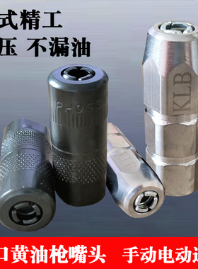 灌浆机牛油头注浆机牛油嘴黄油枪嘴头平头高压注油嘴黄油枪通用