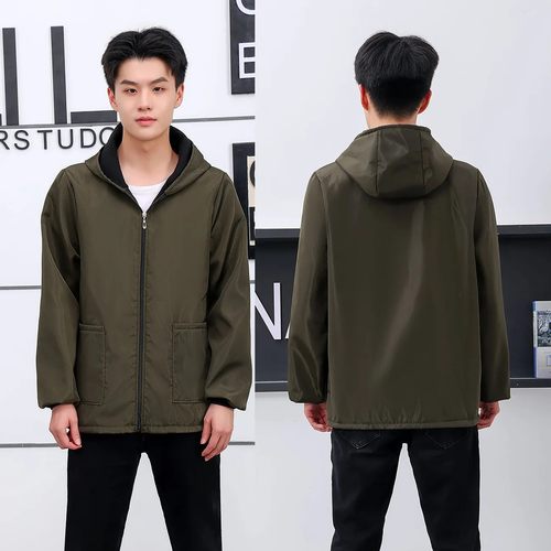 秋冬罩衣成人加绒加厚家用围裙外穿长袖防水防风男女士新款工作服