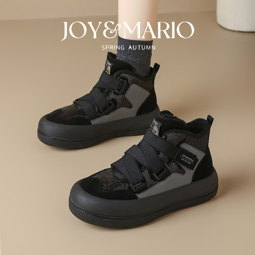 快乐玛丽雪地靴加绒棉鞋短靴