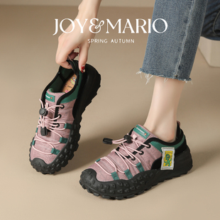 一脚蹬户外徒步通勤丑萌运动鞋 新款 女 女2025秋季 快乐玛丽登山鞋