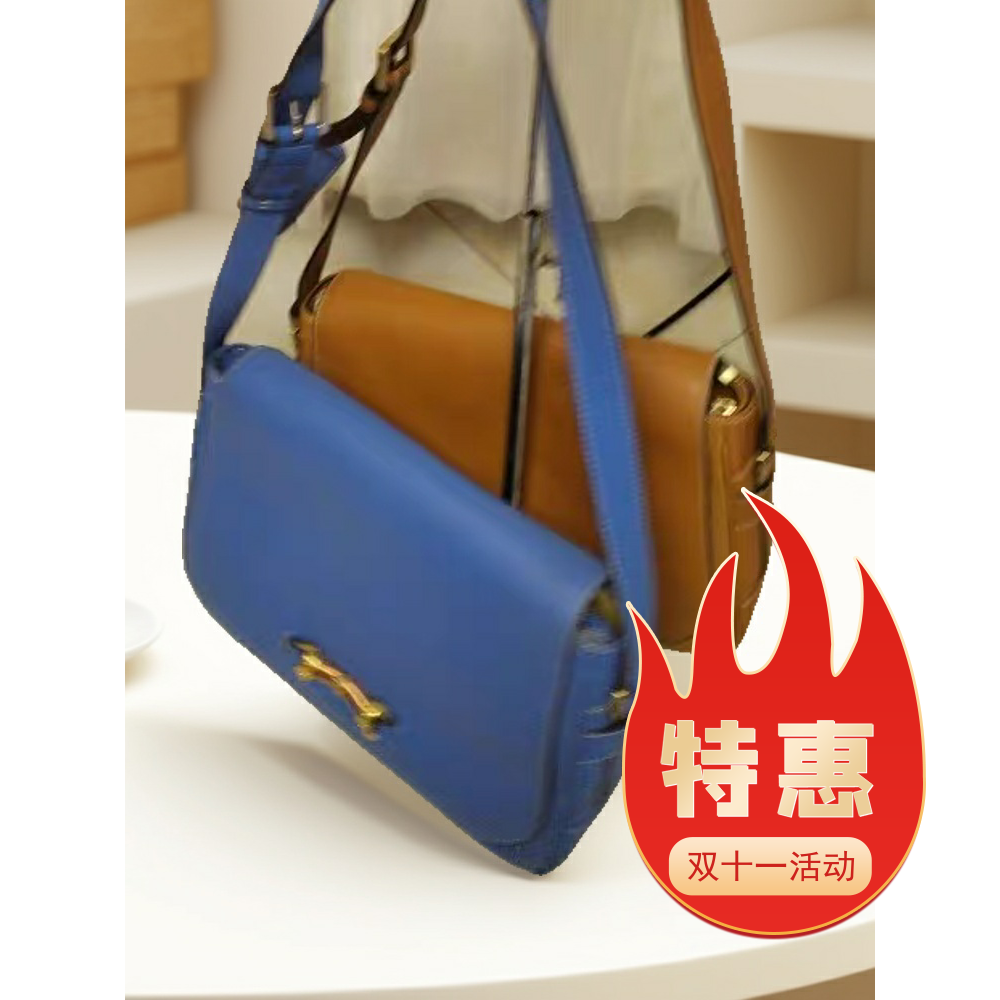 保兰德女包时尚百搭单肩斜挎手提大容量老花邮差包包色