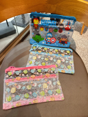 透明卡通角落生物A5pvc文件袋笔袋双层多功能学生试卷袋资料袋