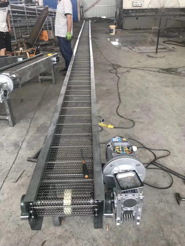 填充颗粒网带输送线 网带直行输送机 速冻网带流水线 食品流水线