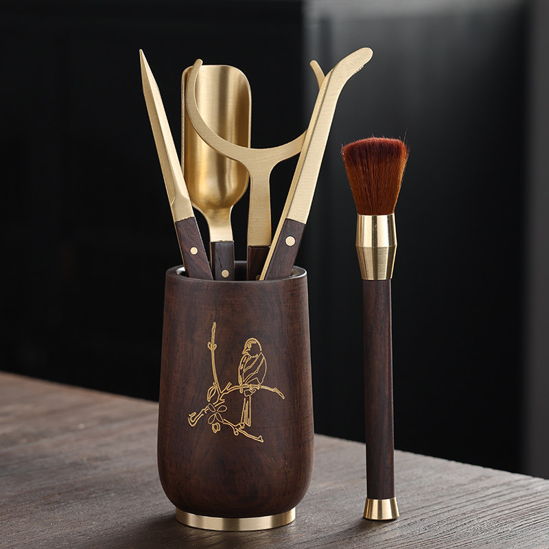 高端茶道六君子套装功夫茶泡茶工具茶台用品大全茶桌摆件茶具配件