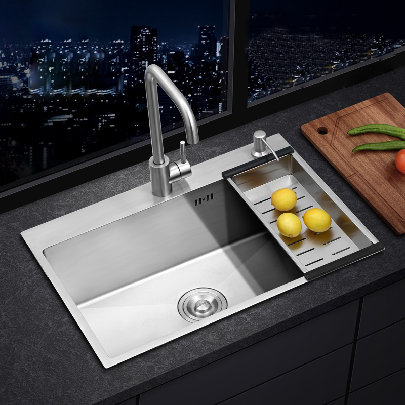 粉色冷热水套餐洗衣池盆中盆洗漱居家厨卫水槽单槽台上盆槽黑橱柜|ruв категории награду материалов, кухня, кухонный горшок/раковина, раковина пакет - от Buy2taobao.com для оказания профессиональной услуги покупки агента Taobao