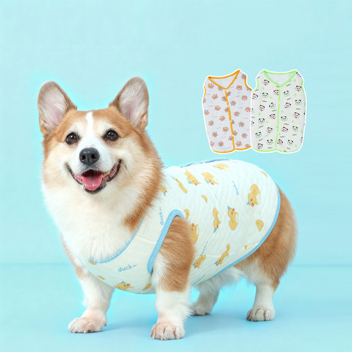 宠物狗狗衣服纯棉背心保暖护肚衣