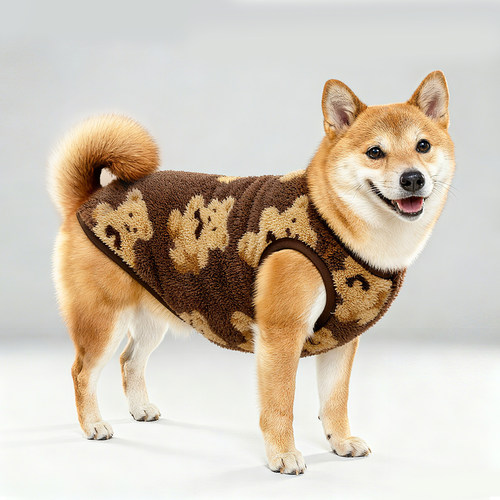 狗狗柴犬专用衣服加绒背心冬睡衣