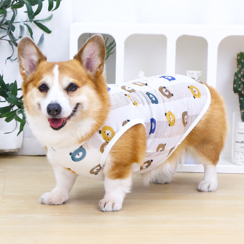 宠物狗狗薄款透气衣服背心防掉毛