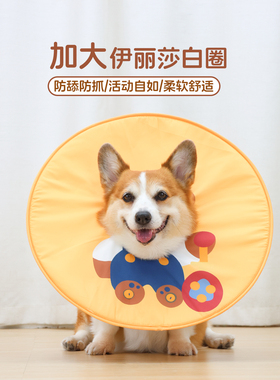 宠物狗狗伊丽莎白圈加深防舔伤口绝育头套搞怪脖圈柯基猫圈加长款