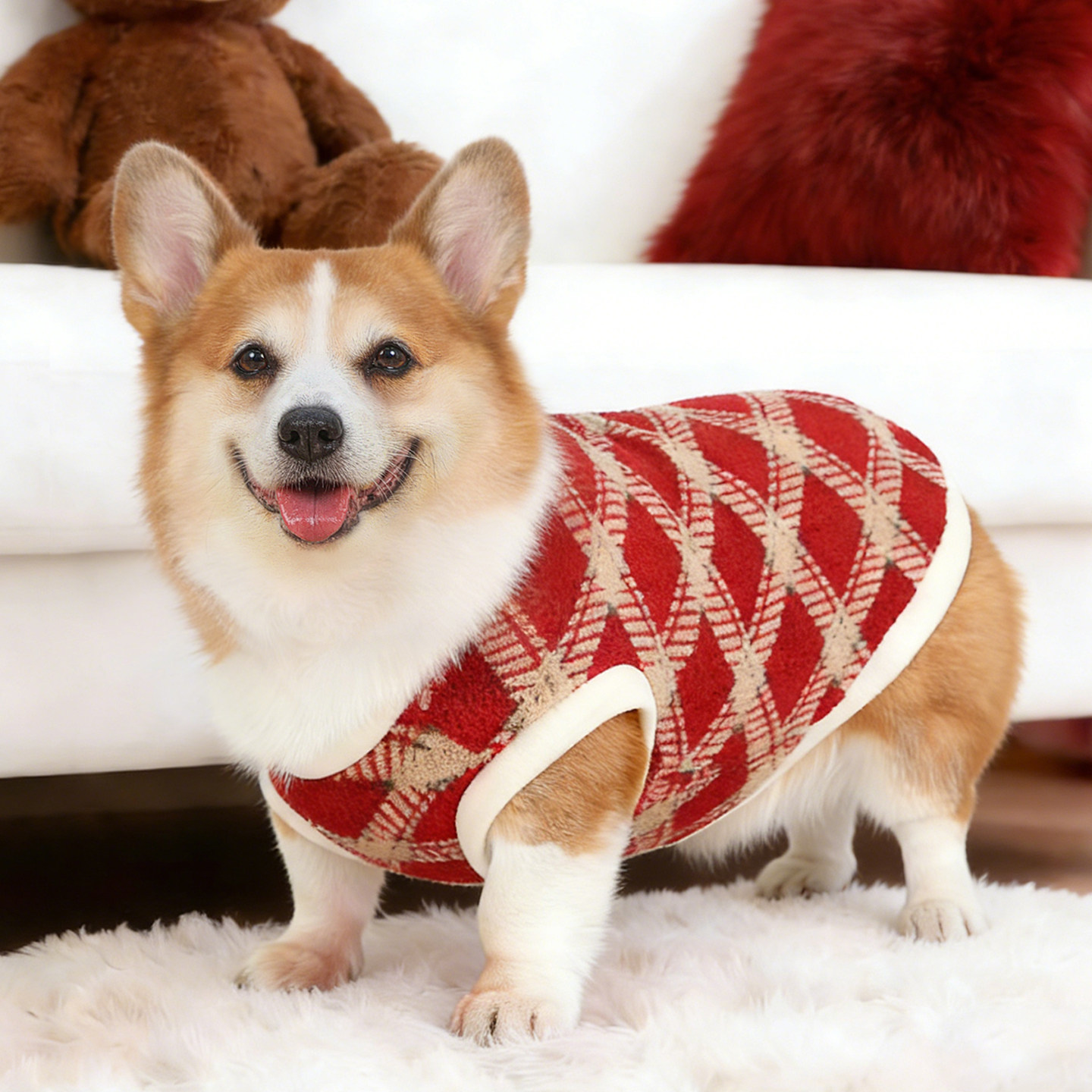 宠物狗狗冬天衣服新年过年喜庆保暖加绒背心睡衣柯基博美2026新款,宠物/宠物食品及用品,狗宠物服装/雨衣,淘宝优惠券,粉丝福利购,淘宝优惠卷