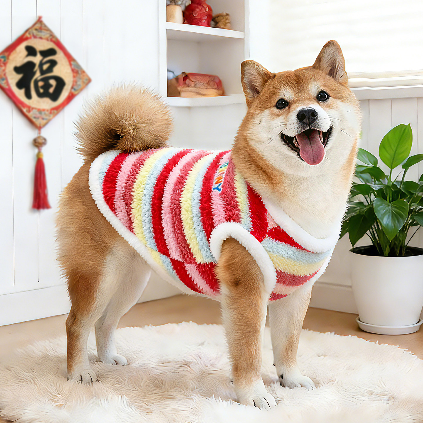 宠物狗狗衣服红色新年背心冬季秋冬保暖中型犬柴犬柯基睡衣马甲冬,宠物/宠物食品及用品,狗宠物服装/雨衣,淘宝优惠券,粉丝福利购,淘宝优惠卷