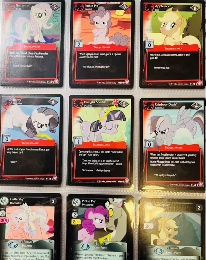 【正版收藏】小马宝莉美版黑白混沌m6碧琪柔柔紫悦云宝珍奇苹果