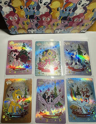 【正版收藏】小马宝莉PM圣诞限定联名卡牌柔柔云宝碧琪紫悦珍奇pr