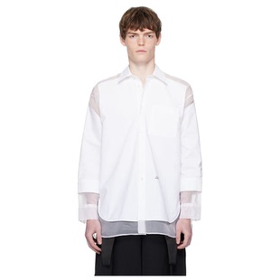 白色 The 男休閑新款 Paul 商務 襯衫 Gaultier Grand Jean Petit