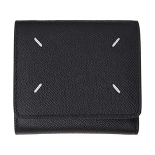 Stitches Maison Four Margiela 钱包男复古耐用包包便携 黑色
