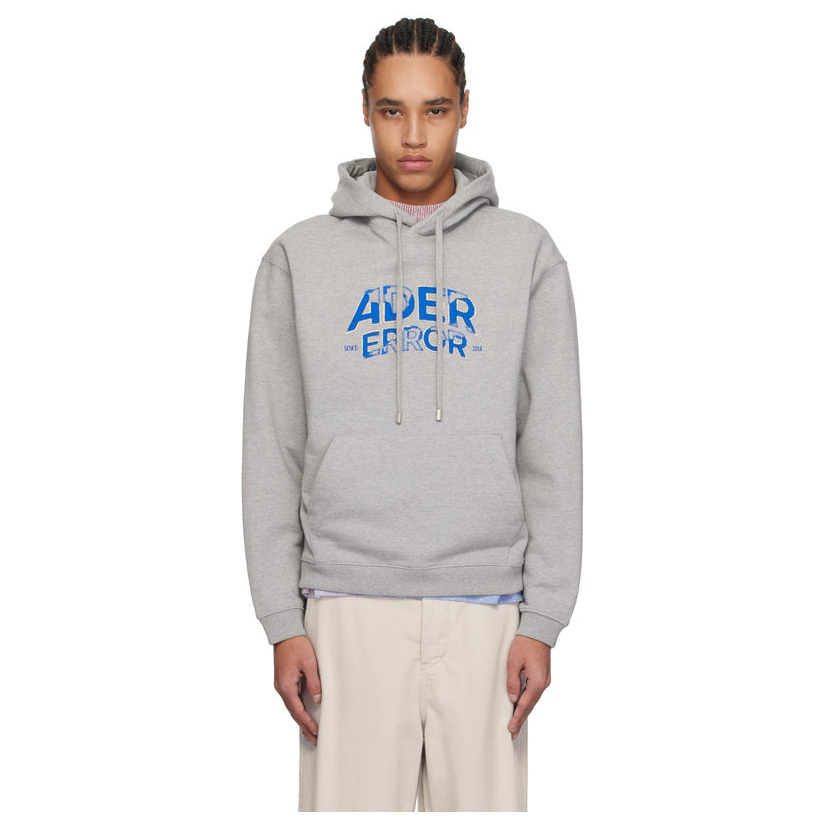 ADER ERROR 灰色 Edca Product. 39 连帽卫衣男