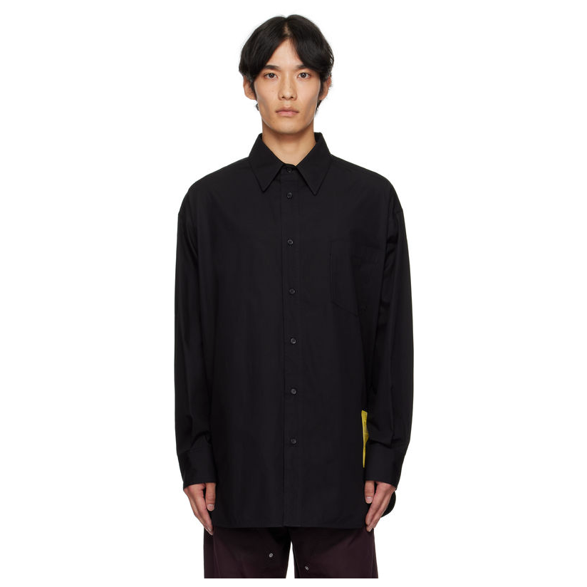 [迷衣APP优惠码：KCHP] Mm6 Maison Margiela 黑色衬衫男户外衬