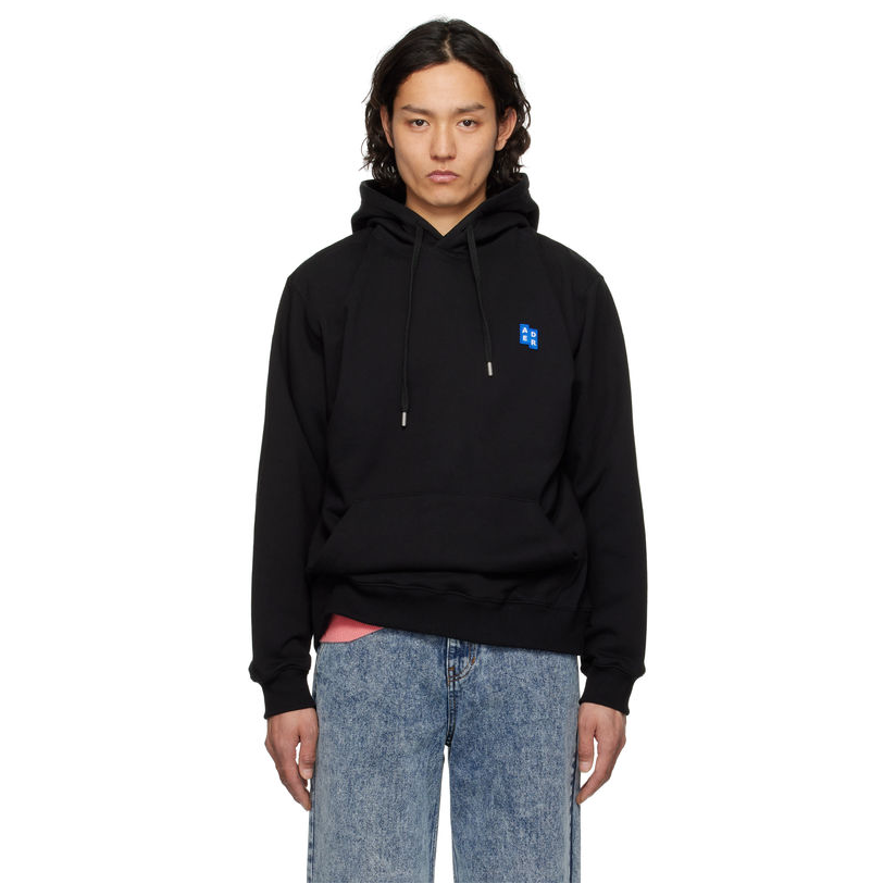 ADER ERROR 黑色 Sig; TRS Tag 01 连帽卫衣男