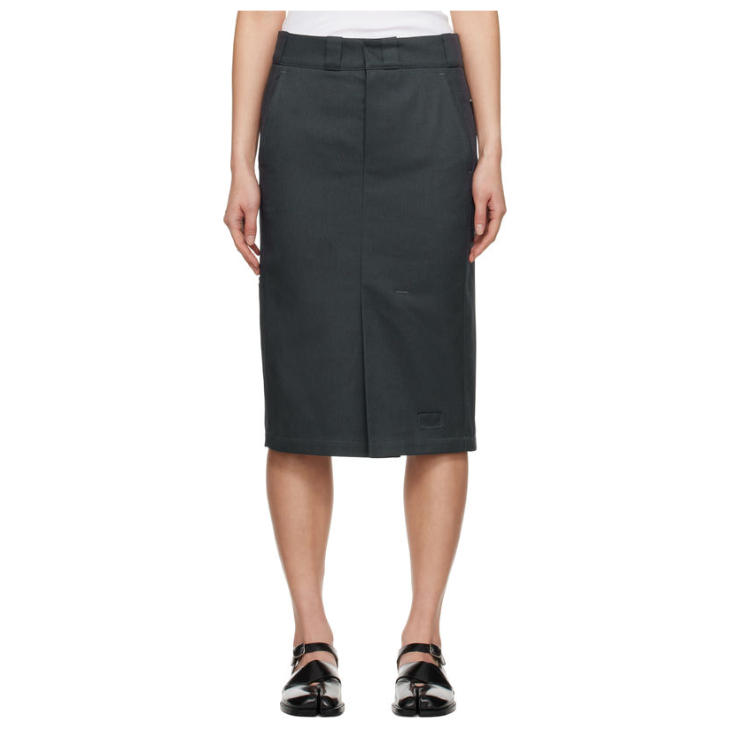 maison margiela 灰色 Skater Chino 半身裙女伴娘裙insOL风仙