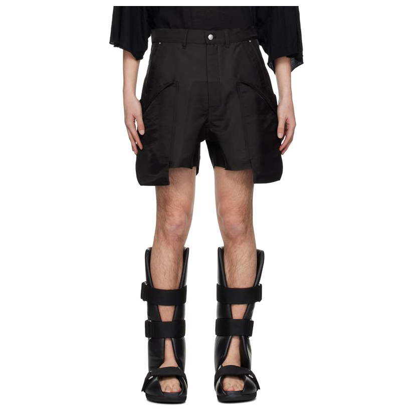 Rick Owens 瑞克·欧文斯 黑色 Stefan 工装短裤男