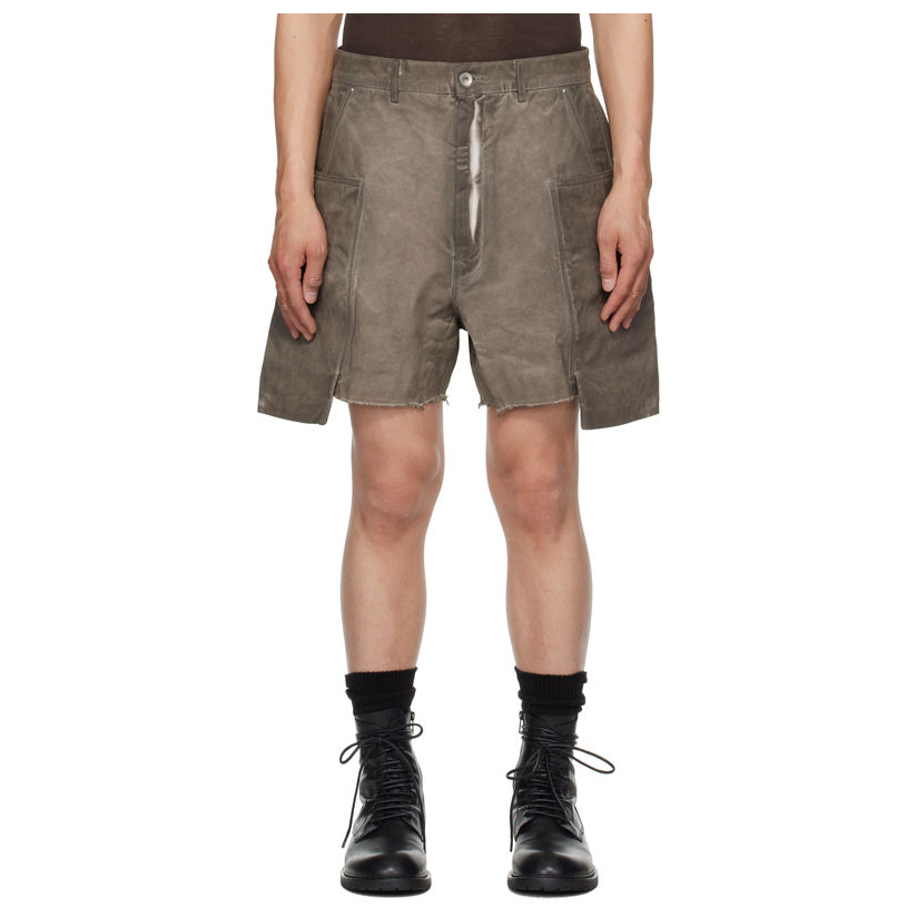 Drkshdw By Rick Owens 灰褐色 Hollywood Stefan 工装短裤男