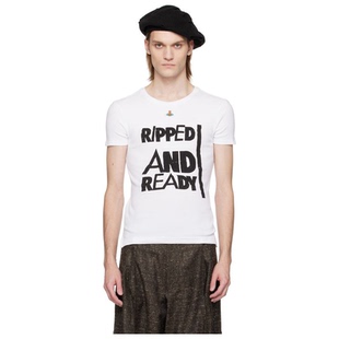 Ripped Ready Peru 西太后Vivienne 恤男新款 白色 Westwood
