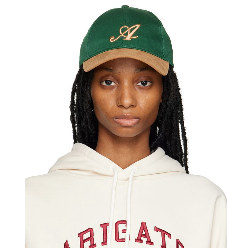 axel arigato 绿色  棕色 signature 拼色棒球帽女 男