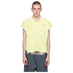 衫 西太后Vivienne Polo Westwood 男体恤透气宽松休闲 黄色条纹