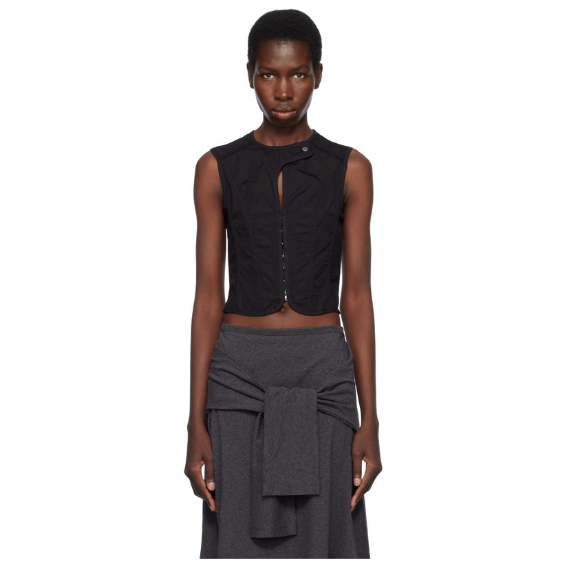Our Legacy 黑色 Poplin Corset 马甲女职业西服外套JK服宽松时