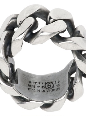Mm6 Maison Margiela 银色 Numeric 戒指男