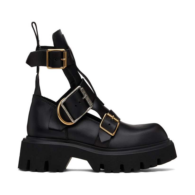 西太后Vivienne Westwood 西太后 黑色 Rome Commando 踝靴男