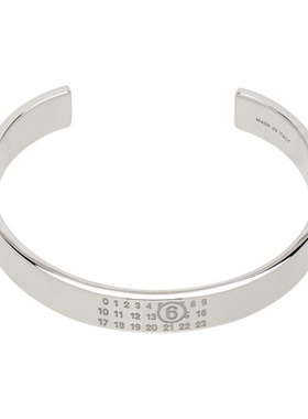 MM6 Maison Margiela 马丁·马吉拉 MM6 银色 Minimal Logo 手