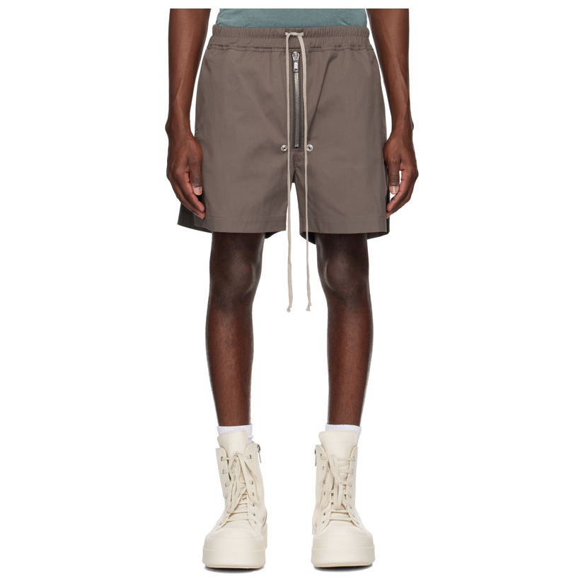 RICKOWENS 灰褐色 Hollywood Bela Boxers 短裤男运动裤舒适运
