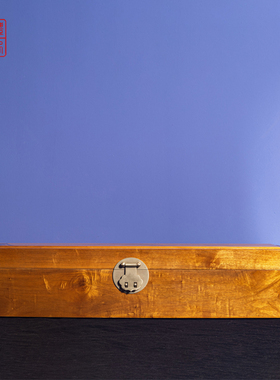 金丝楠书画盒小叶桢楠卷轴收纳包装盒高端红木锦盒礼盒防虫蚁防霉